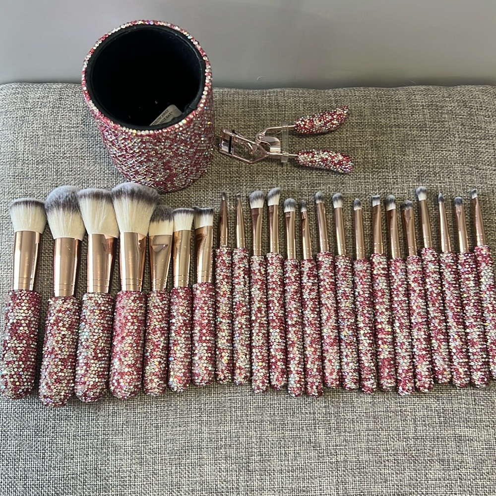 Bling Makeup Brushes set